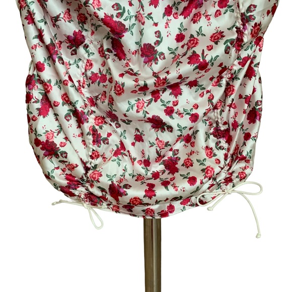 For Love Lemons Melrose Dress Floral Ruched Dress Medium - Picture 11 of 16